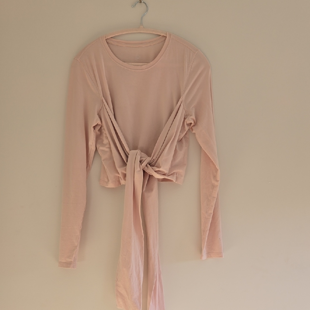Lululemon Blush Pink Tie-Front Top Or Back Tie